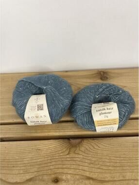 Rowan Kidsilk Haze Glamour Yarn – Luxury Mohair Silk Blend with Sequins